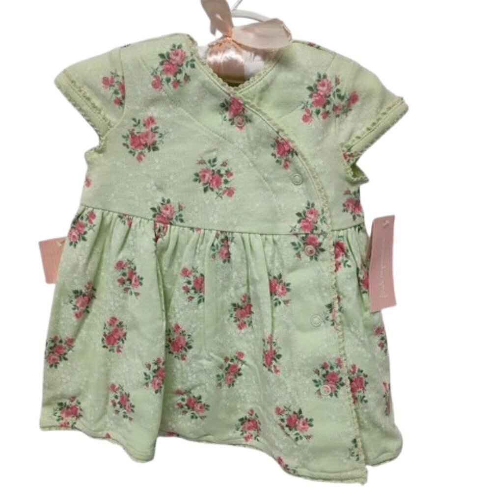 First Impressions 100% Cotton 3 Piece 0-3 Month Dress, Bottoms, and Hat NWT
